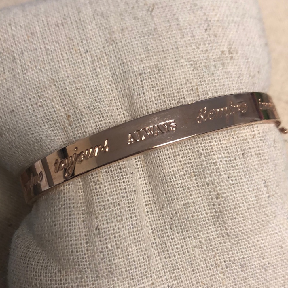 EUC Stella and Dot Rose Gold ALWAYS Bangle